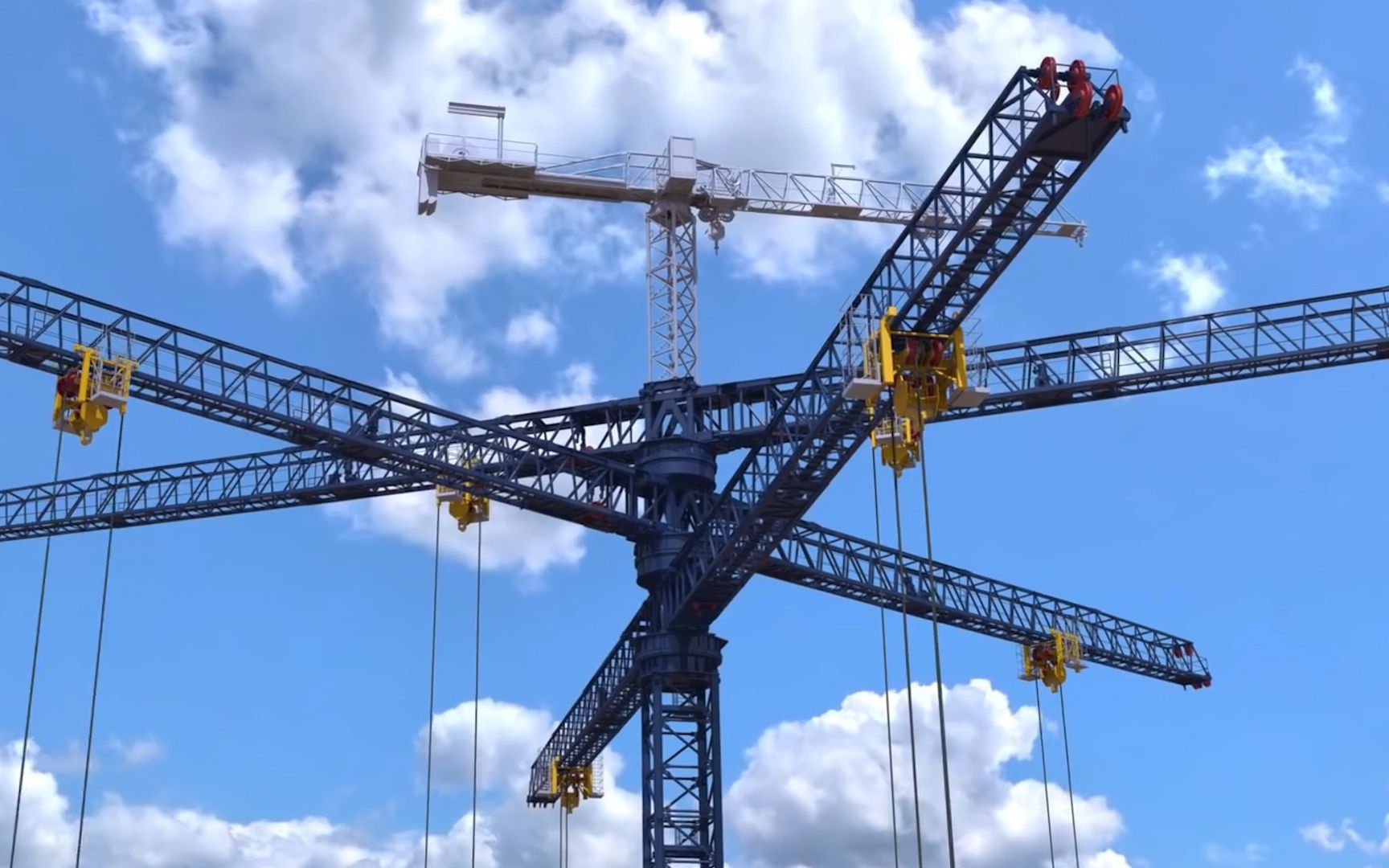 神奇的"三臂塔吊",重物升降之间.完成电能的存储和释放