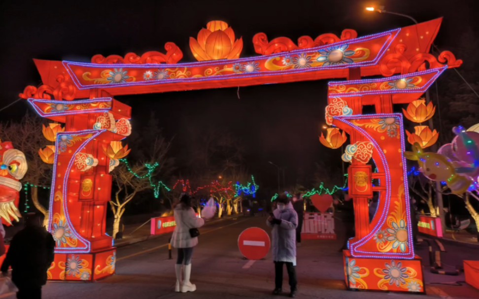 美丽的旅顺灯会