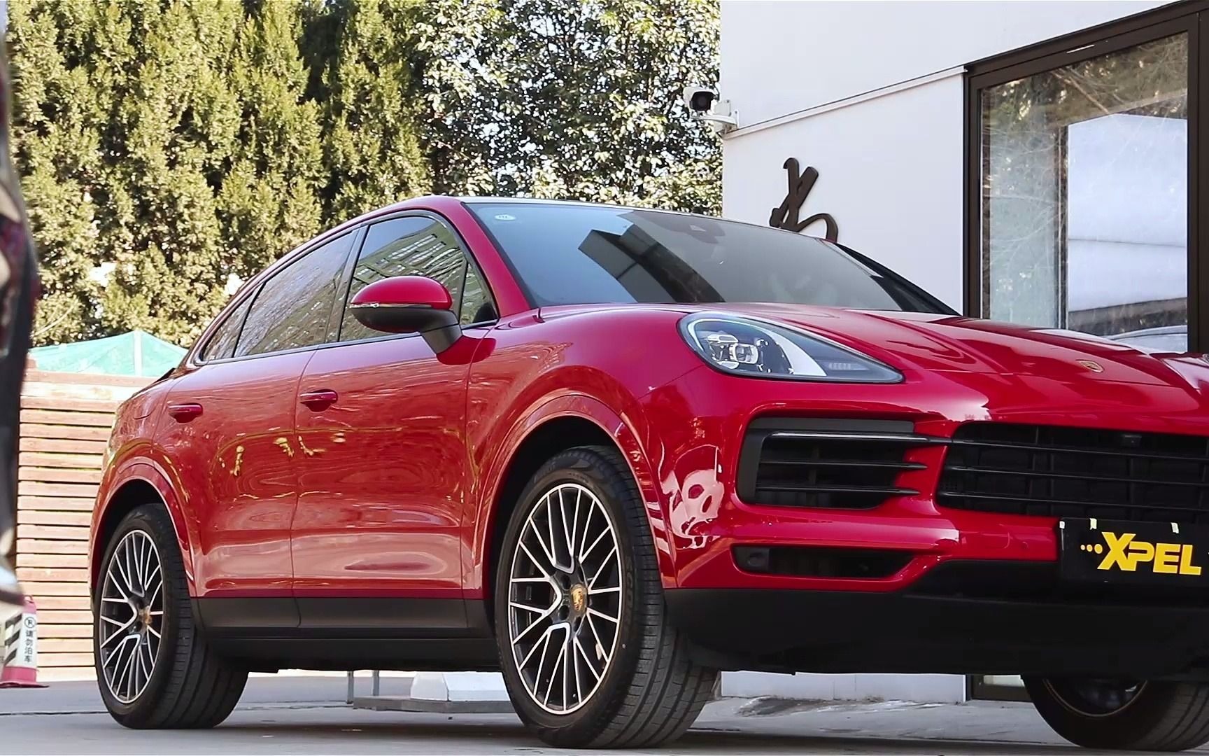 陕西尚都xpel-保时捷卡宴红色专车专用隐形车衣案例完美呈现