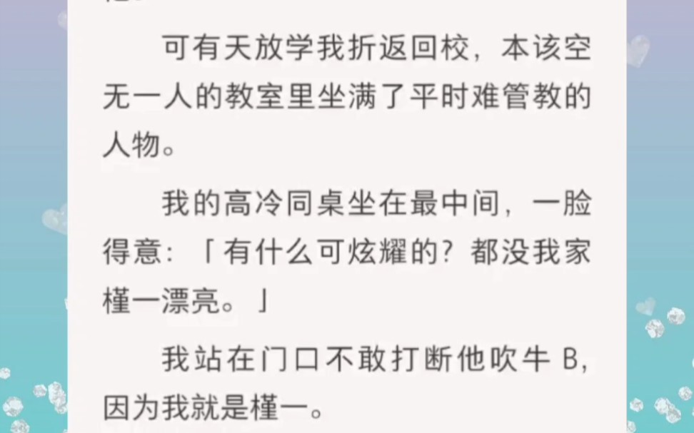 有一天我听到了高冷同桌吹牛b说明星也不去我家瑾一漂亮,我没敢打断,因为我就是瑾一哔哩哔哩bilibili