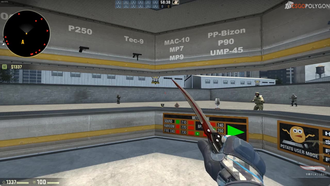 【csgo】不正经的折叠刀全部耍法和慢动作大全