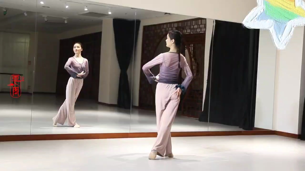 古典舞身韵组合《云裙》舞蹈身韵片段展示示范