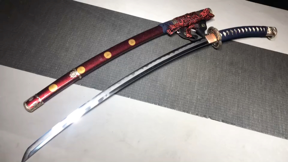 三枚合夹钢大刀反武士太刀