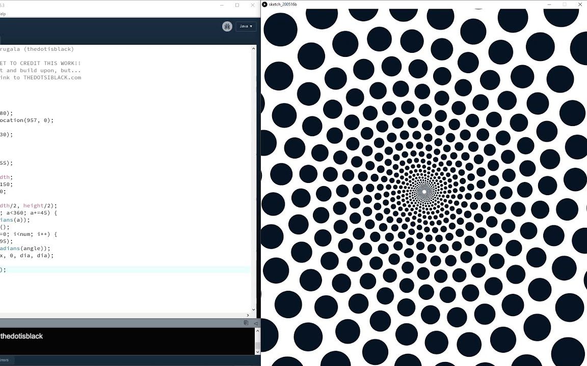 【创意编程】Generative Art using Processing :Optical Illusion ROTATE + SCALE + FOR哔哩哔哩bilibili