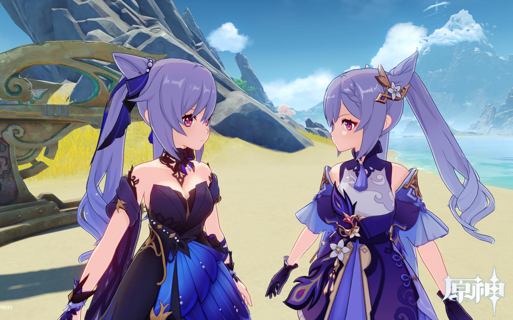 夜空下的刻晴霓裾翩跹【原神mmd】