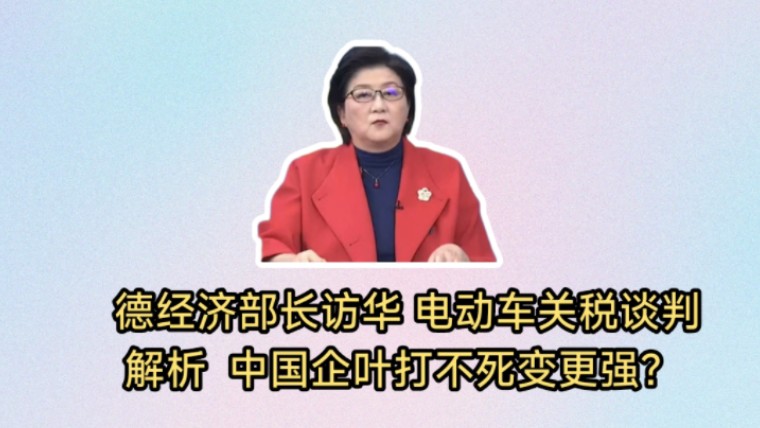 中国企业打不死变更强?德经济部长访华 ,电动车关税谈判解析 .哔哩哔哩bilibili