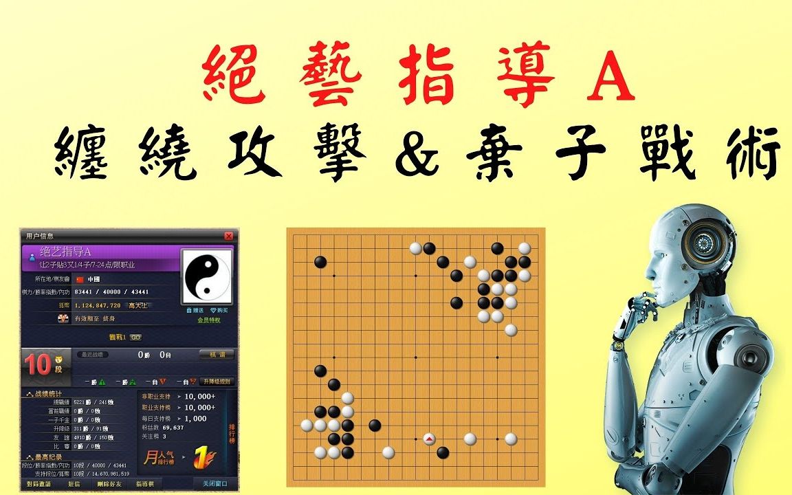 【绝艺到底有多强2】|绝艺指导A Vs 野狐职业高手|一盘棋使出三个围棋战术,压倒对手理智线哔哩哔哩bilibili