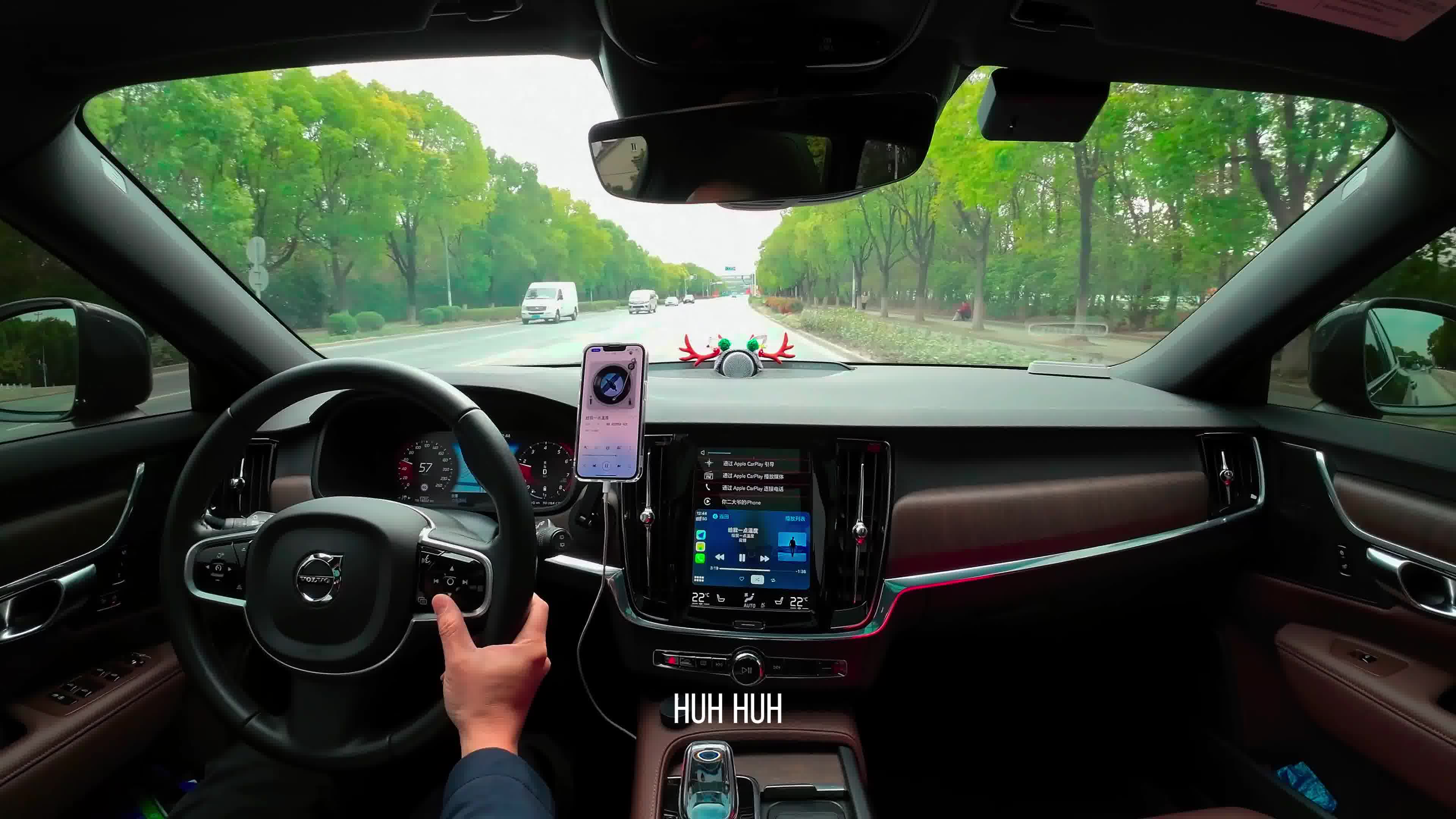 大疆action3录制 《给我一点温度》live-梁博 驾驶第一视角 沃尔沃v90