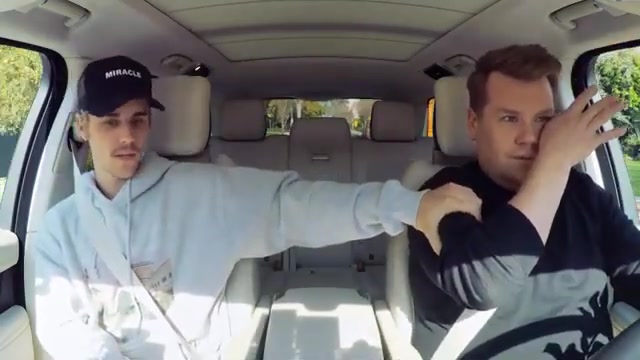 [图]【最新贾斯汀比伯cut】音乐响起一波回忆杀，这个男孩原来长大了 Carpool Karaoke - One less lonely girl