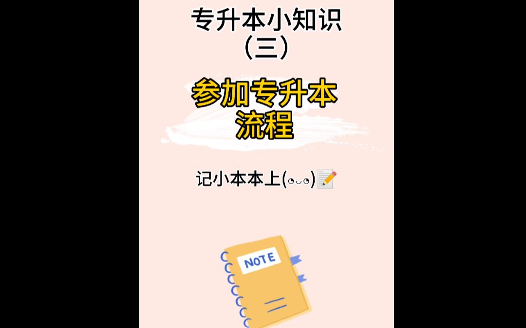 专升本的流程你知道吗?哔哩哔哩bilibili