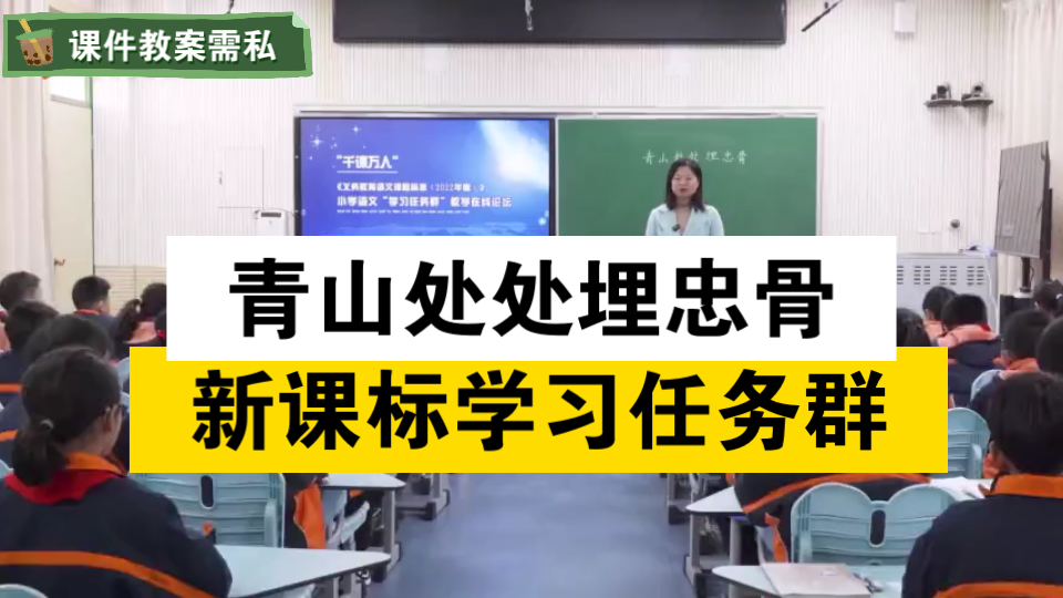 [图]新课标学习任务群公开课《青山处处埋忠骨》