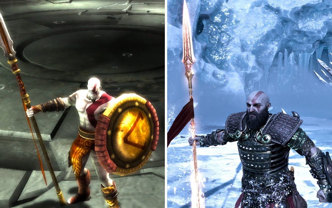 【4k收藏级】战神 | 德罗普尼尔长矛vs斯巴达武器 矛的攻击对比