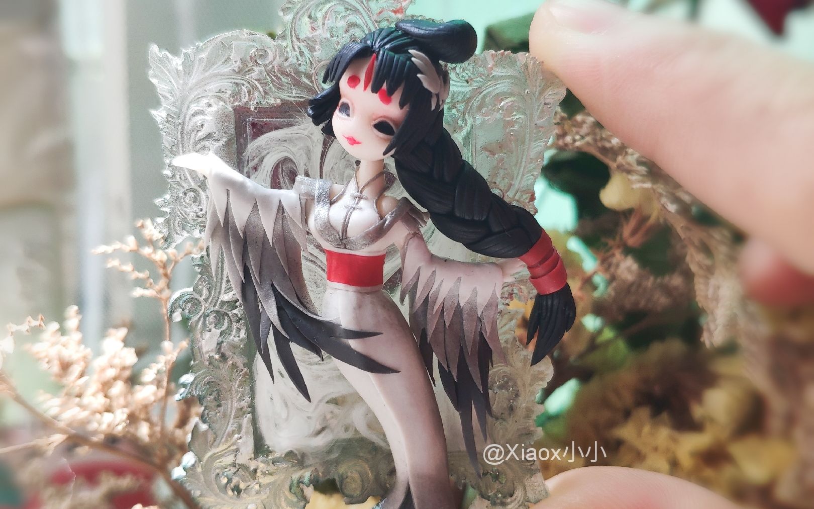 【粘土】第五人格系列手工之红蝶仙鹤美人像