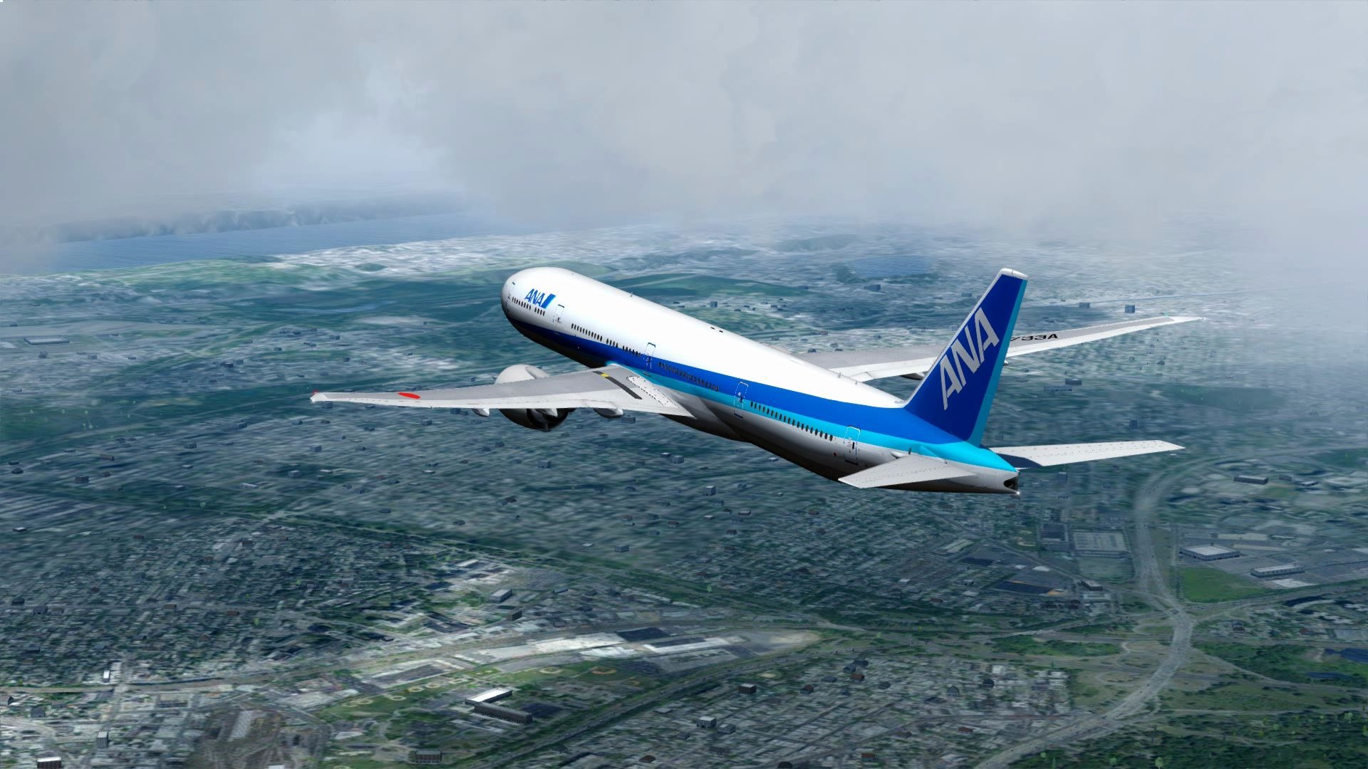 p3d全日空77wrnav进近纽约肯尼迪机场