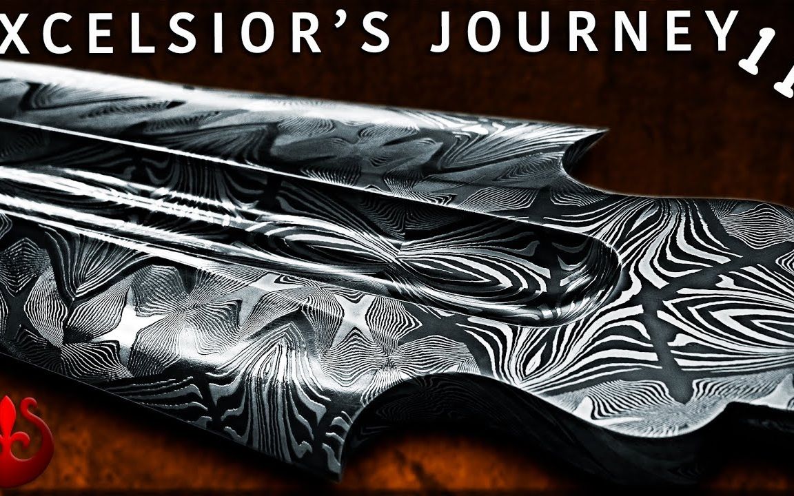 abs ms刀匠 凯尔.罗耶 长剑 大马士革花纹揭晓