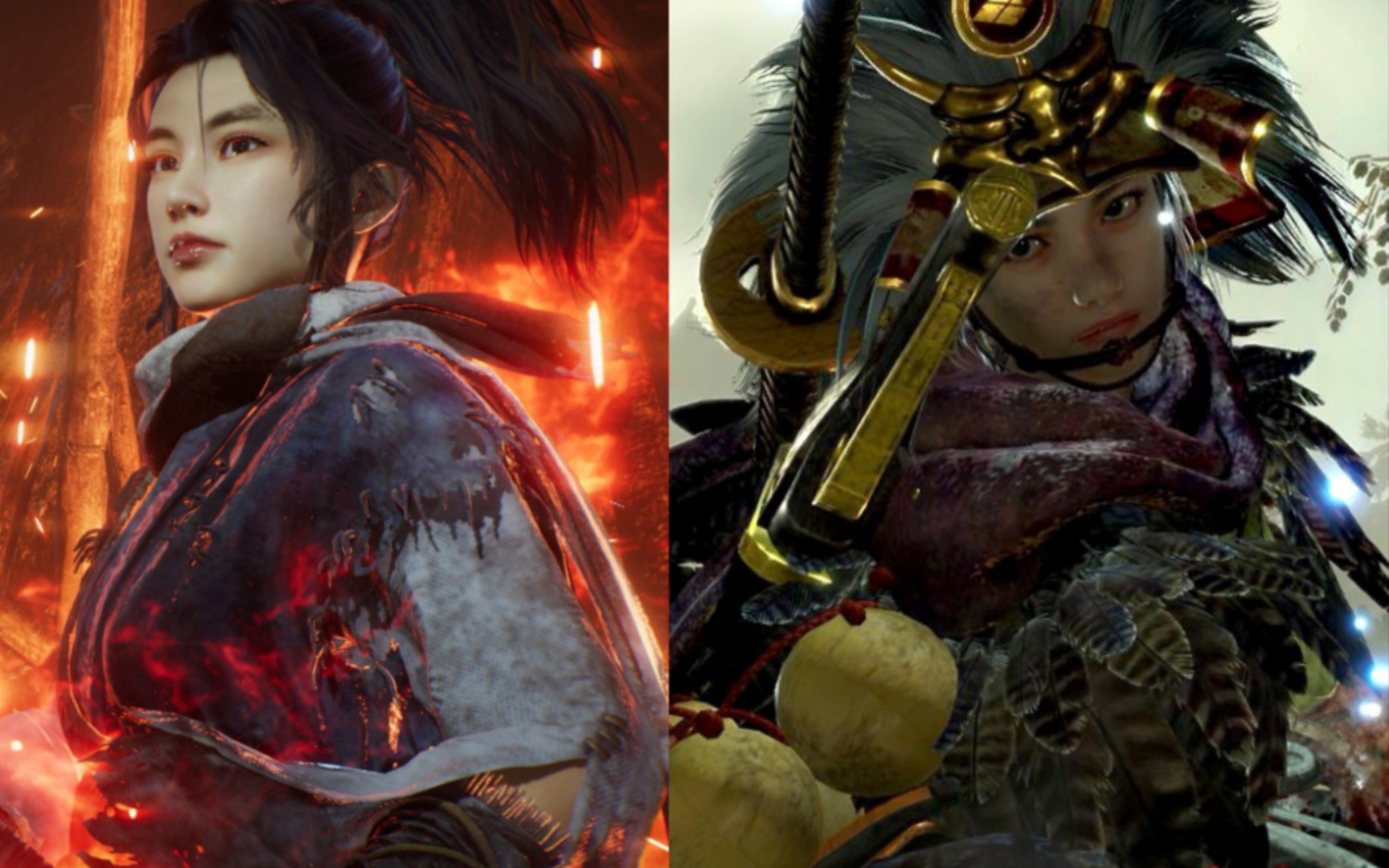 突然发现自己捏了对cp(笑)卧龙&仁王2捏脸分享