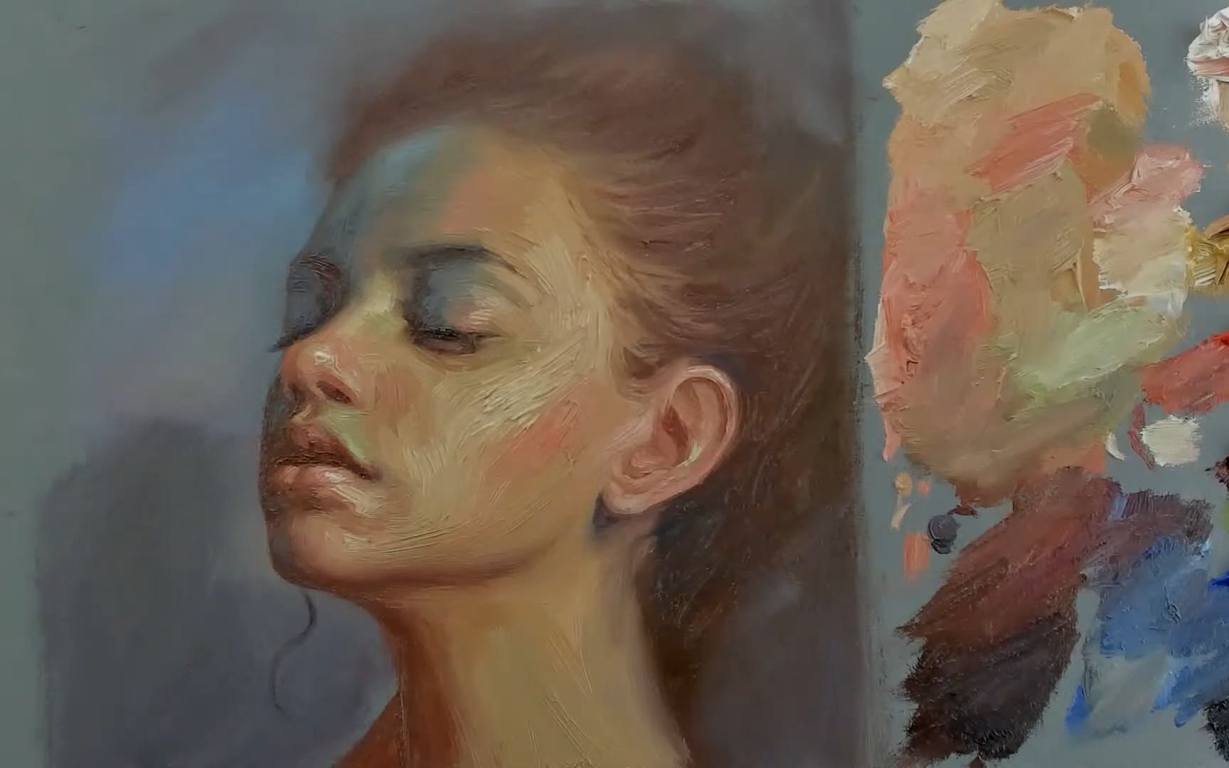 【油画】人像,肖像画法,油画全过程