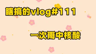 Download Video: 瞎搞的vlog#111 一次雨中核酸