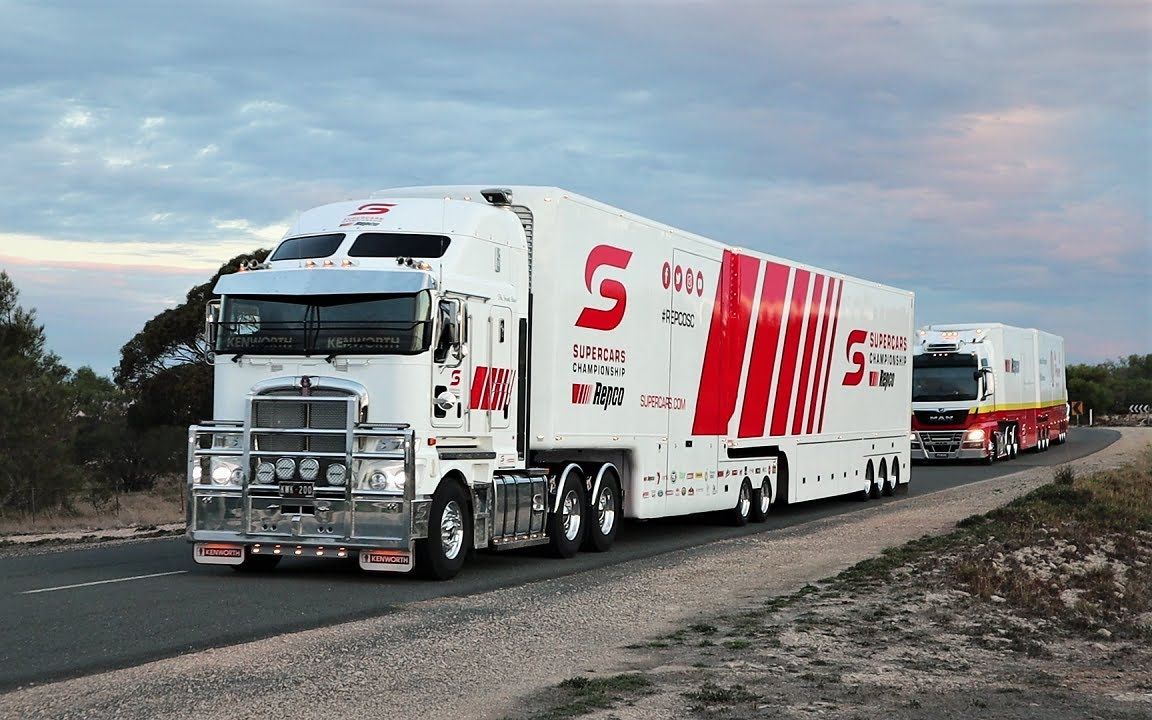 【澳洲路拍卡车】各种精致的b-double双拖挂卡车!