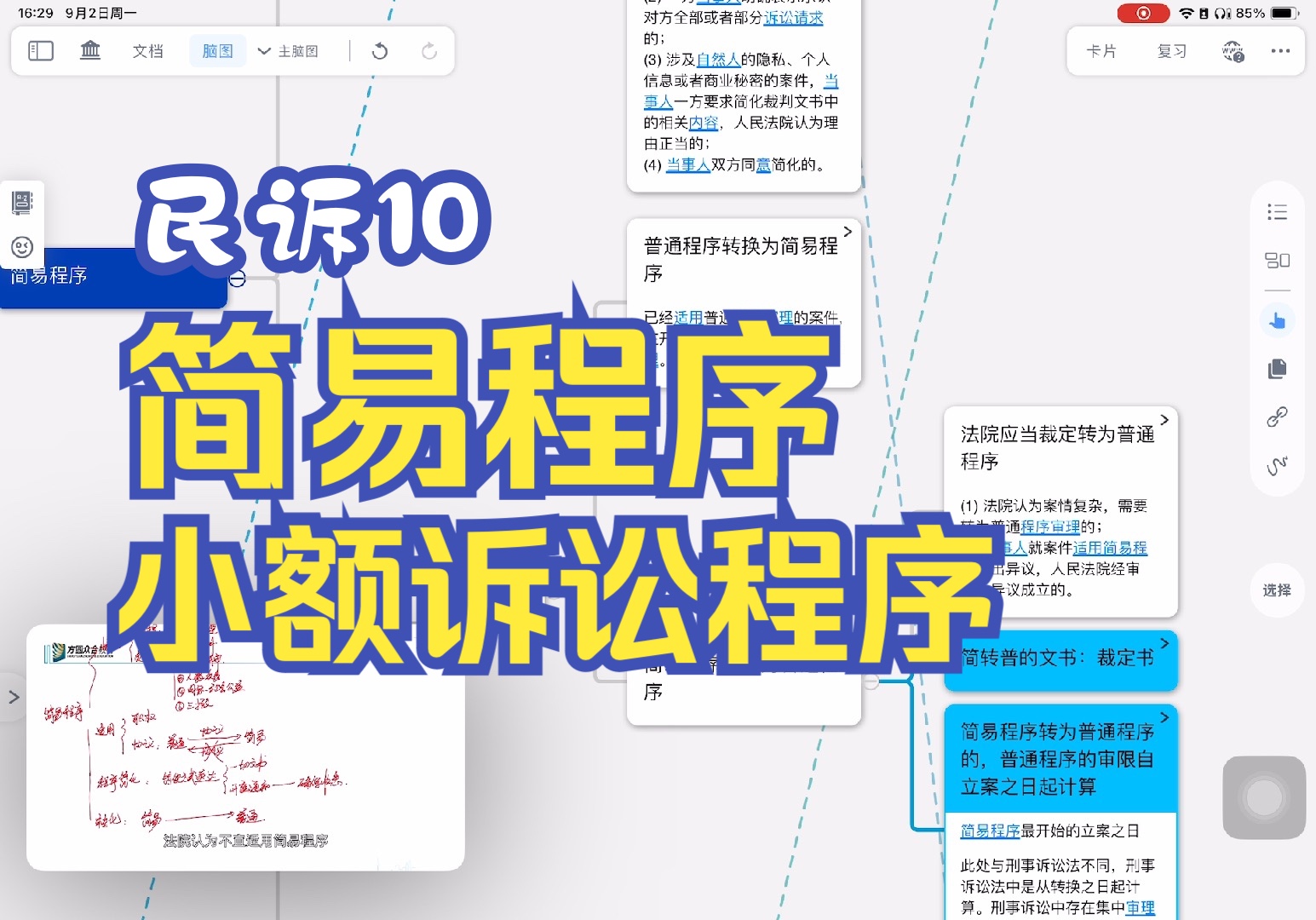 【民诉自用】10简易程序与小额诉讼程序