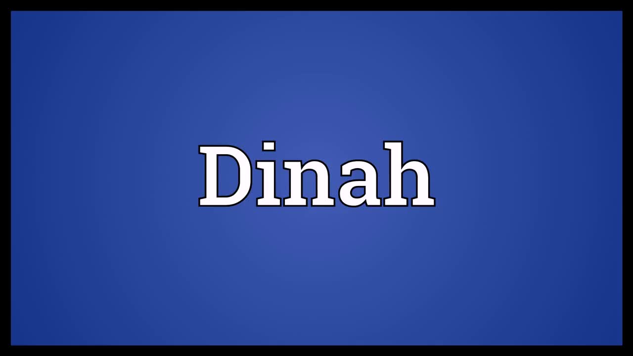 dinah meaning