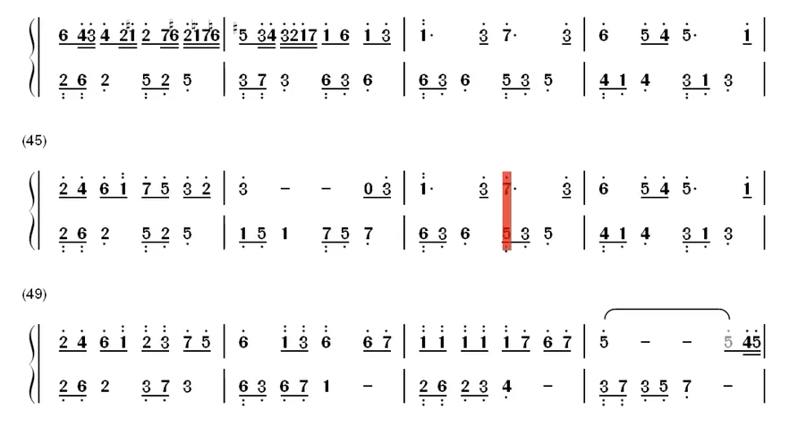 [图]更替的四季钢琴谱