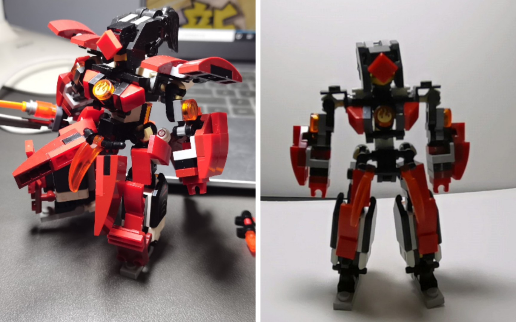 乐高moc,双形态武士机甲