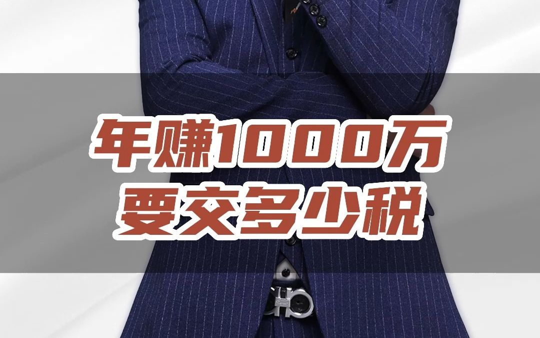 年赚1000万要交多少税呢?哔哩哔哩bilibili