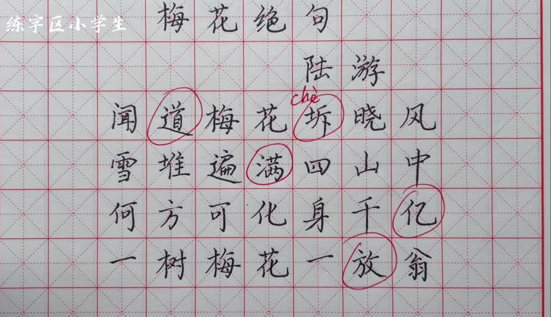 陆游梅花绝句图片