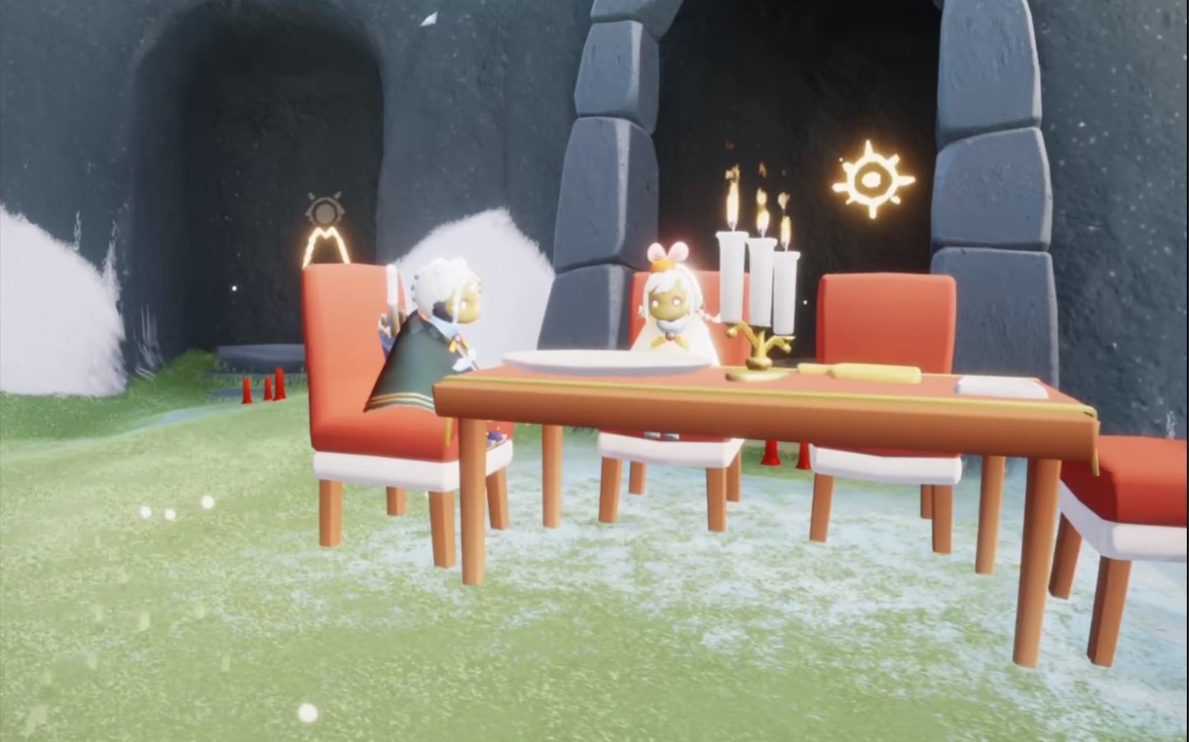 【sky光遇】橘子 绊爱 圆球球上两只耳朵竖起来 太可爱了