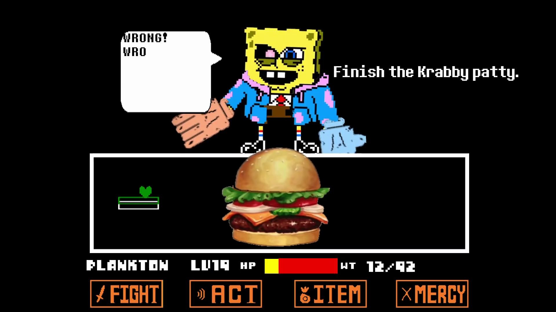 【spongetale同人动画】全然不信的海绵宝宝战 全4阶