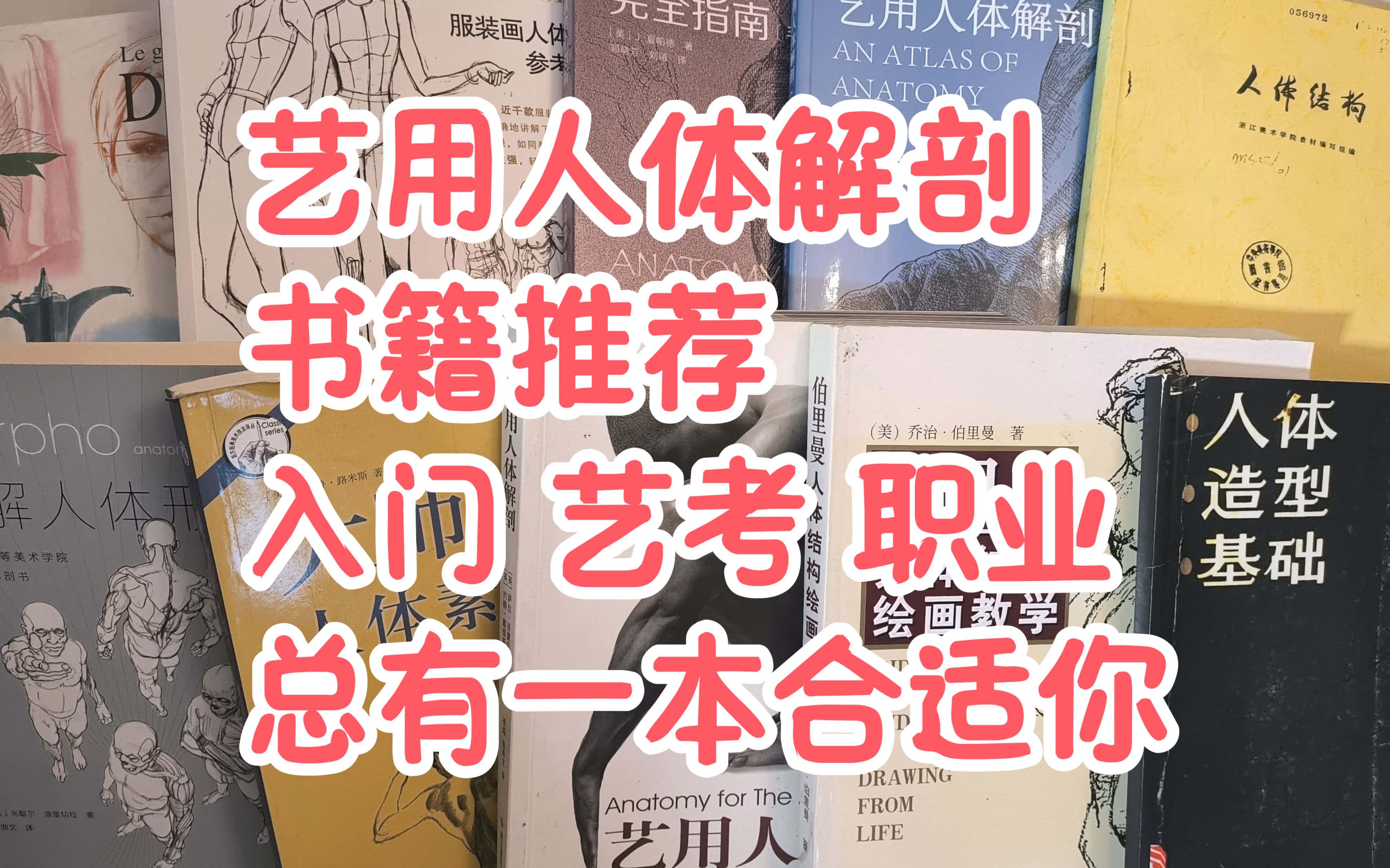 [图]没有最好只有最合适！艺用人体解剖书籍推荐 艺考 漫画