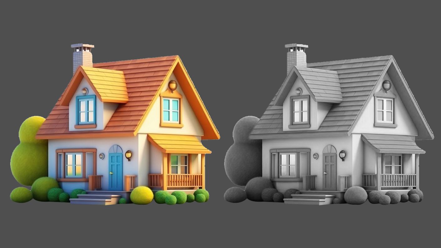 卡通小房子模型制作,适合初学者盲冲的案例!