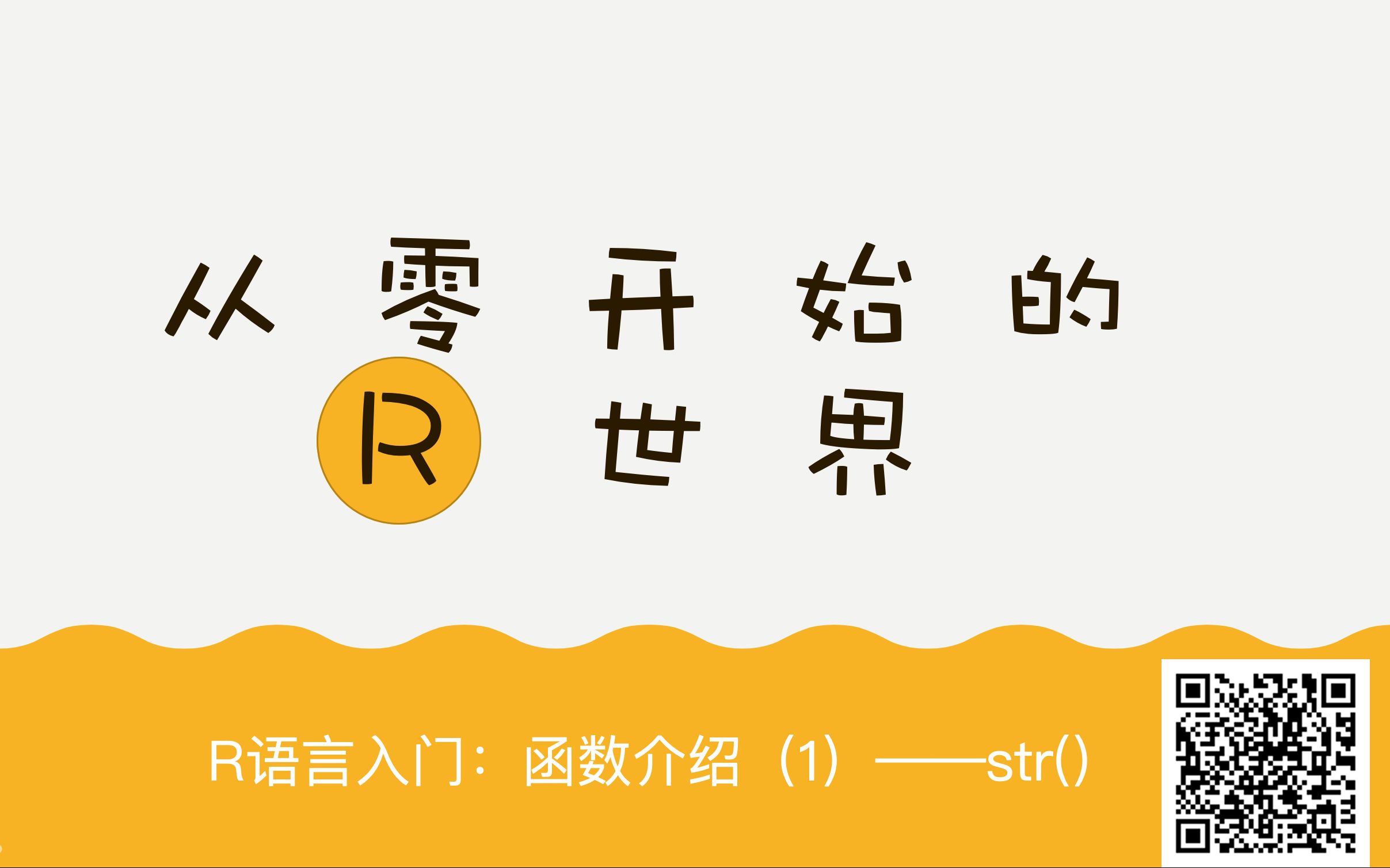 R语言入门:函数介绍(1)——str()哔哩哔哩bilibili