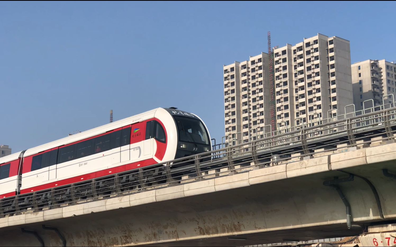 12.30 北京磁悬浮s1线 首日体验 车尾视角(pov) 四道桥-石厂