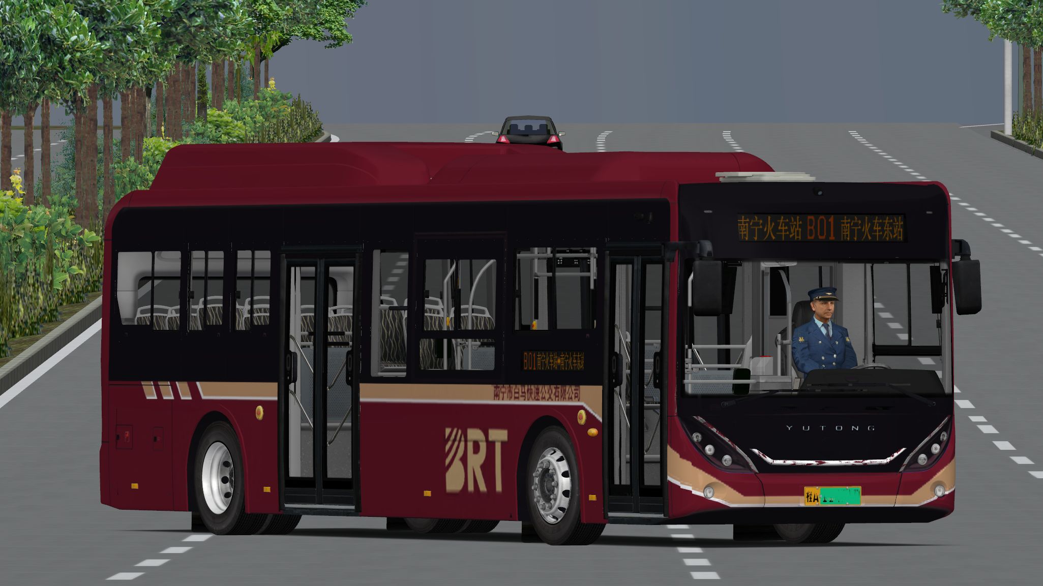 南宁2.0 驾驶宇光zk6106bevg5e双开版本在b01 omsi2 巴士模拟2