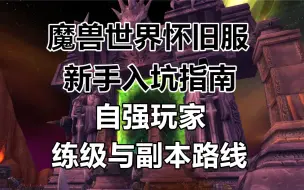 下载视频: 【两仪龙】魔兽世界怀旧服新手入坑指南——自强玩家练级与副本路线