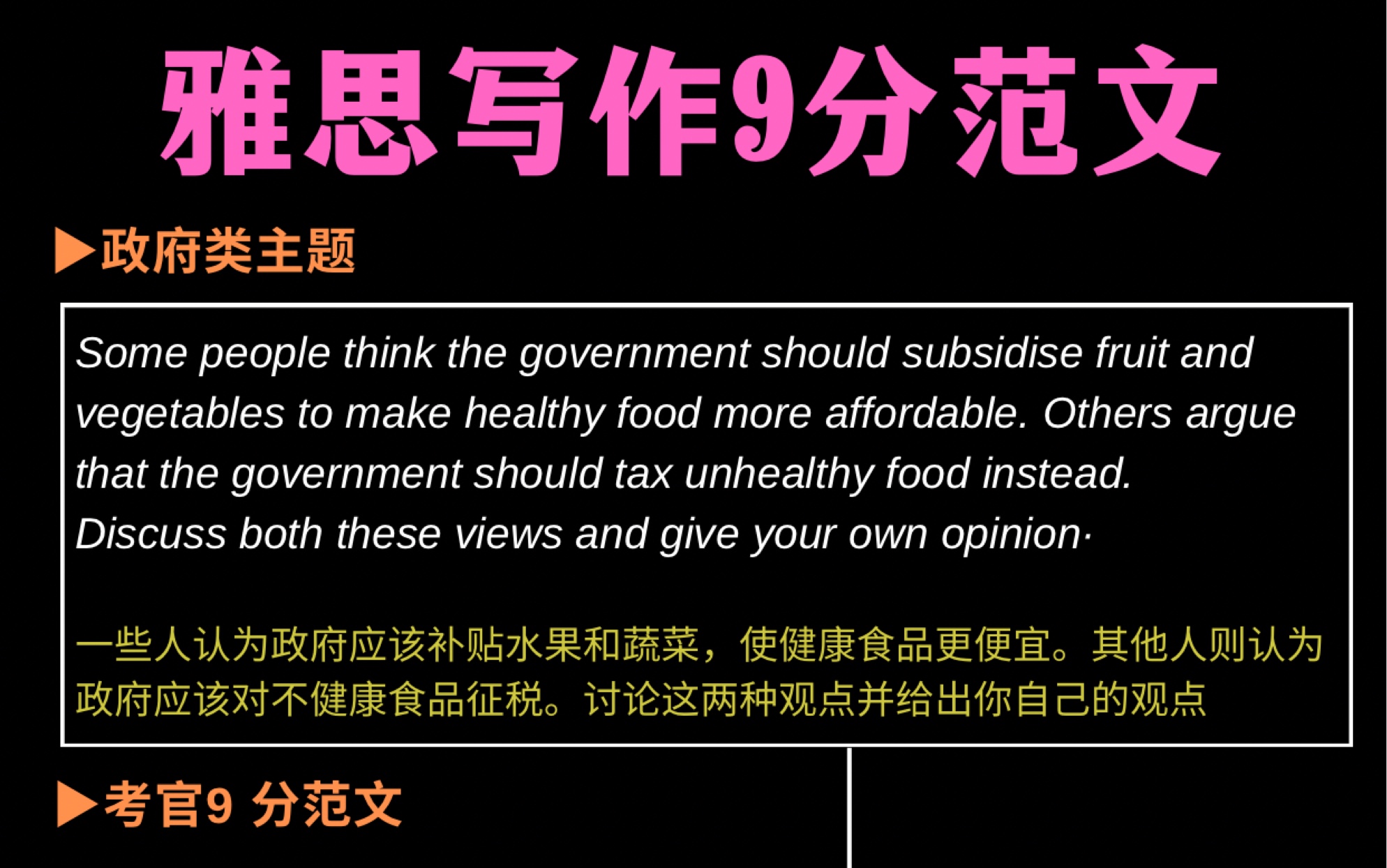 【雅思考官】亲笔书写的9分范文✍𐟏𛣀政府职能】|雅思|雅思写作哔哩哔哩bilibili