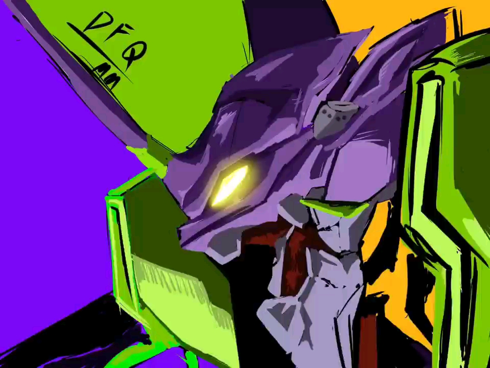 【绘画过程】eva初号机