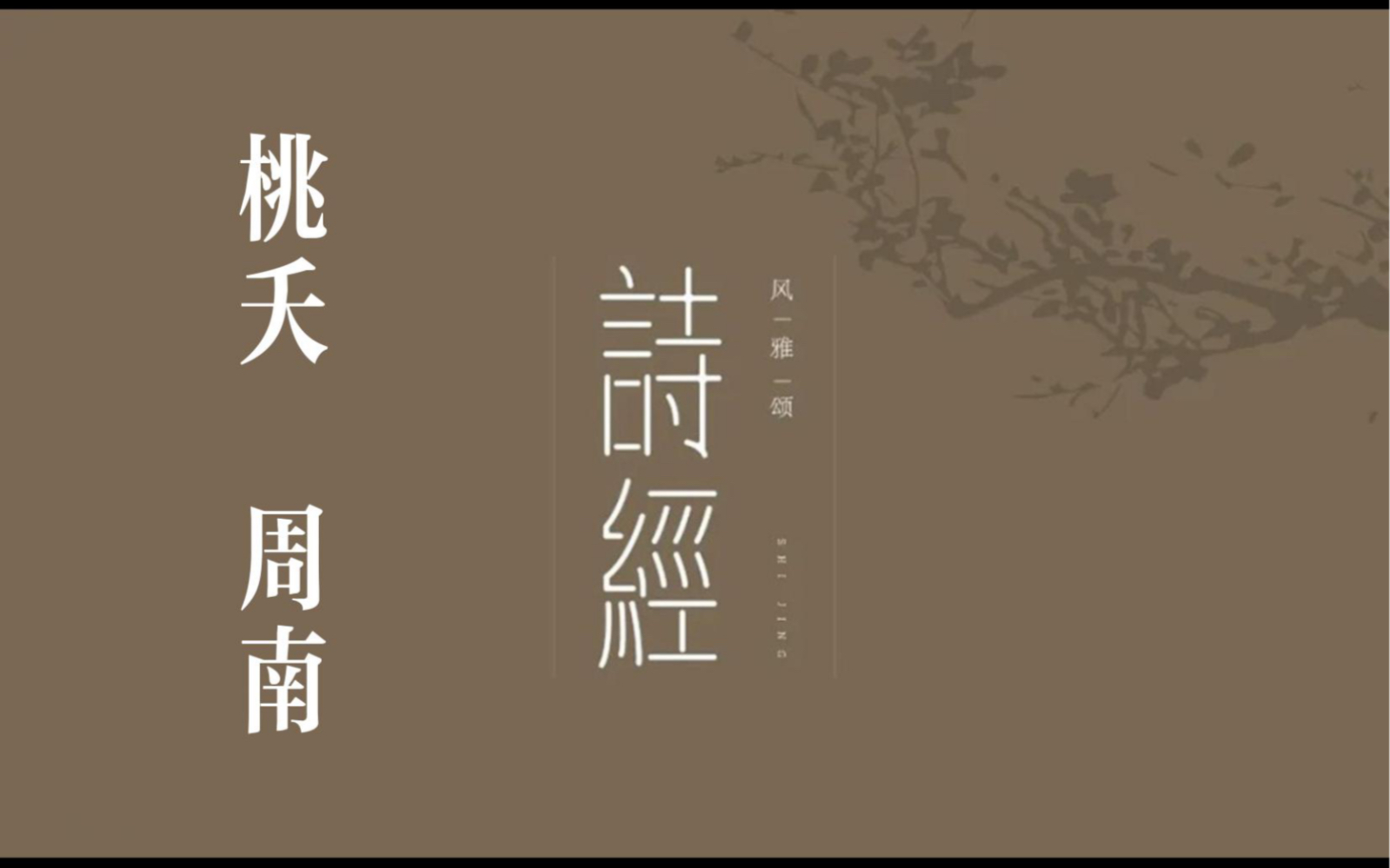 [图]你我共读《诗三百》之《桃夭》（含字幕）