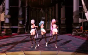 Download Video: 【MMD】Masked bitcH - Maid Miku, Luka, & Haku Dance