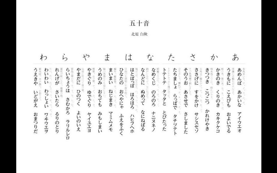 【男声&伪声卖萌】北原白秋五十音(あめんぼの歌)