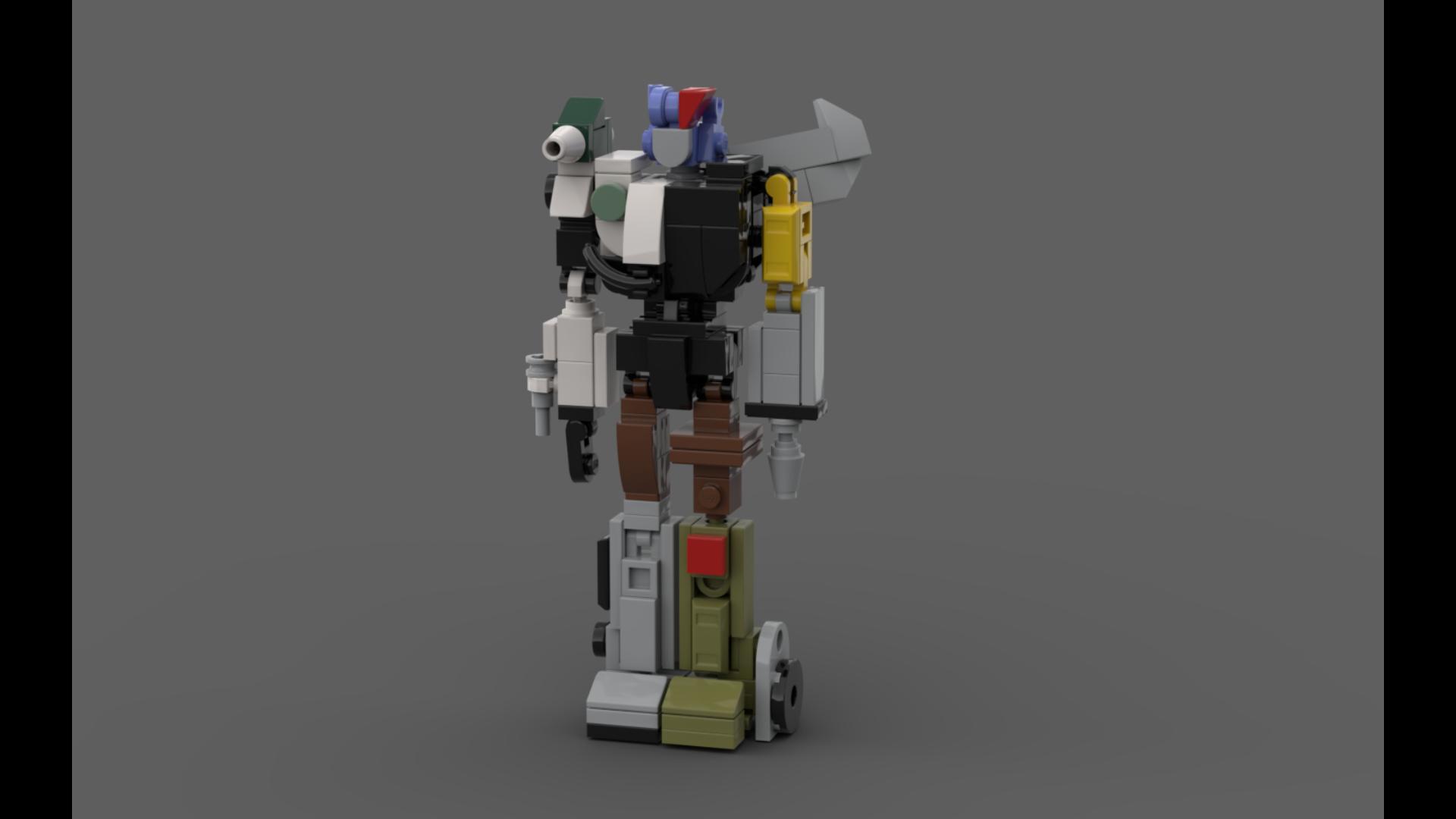 乐高g1汽车人x(机器人斯派克)可动模型