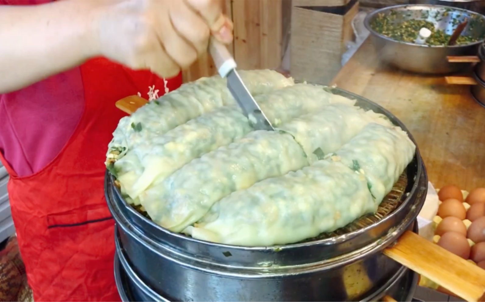 河南特色美食菜蟒,简单分享下做法,感觉比包包子,包饺子都容易!