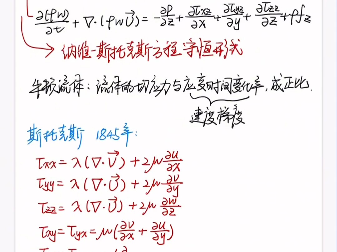 复杂的公式纳维斯托克图片