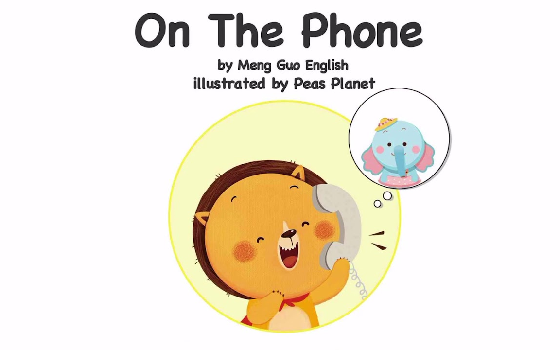 (english book for kids  )on the phone book for kids 简单幼儿英文
