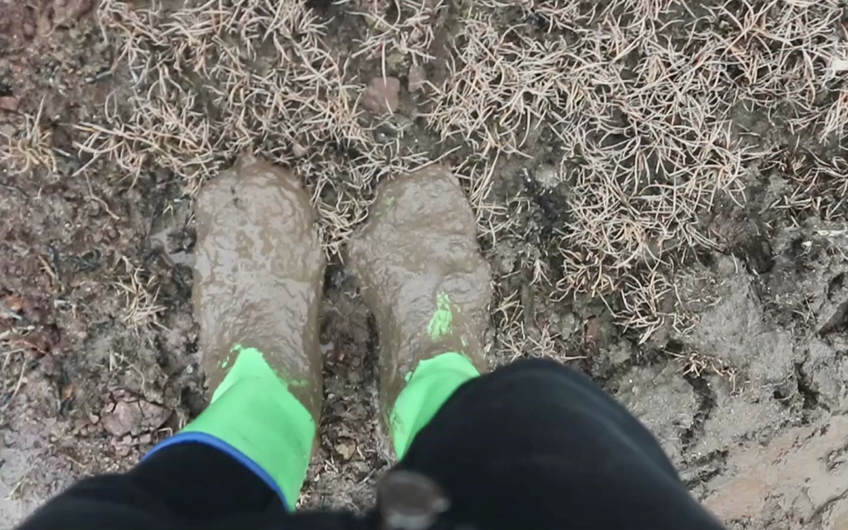 romika 绿雨靴河边踩泥 8