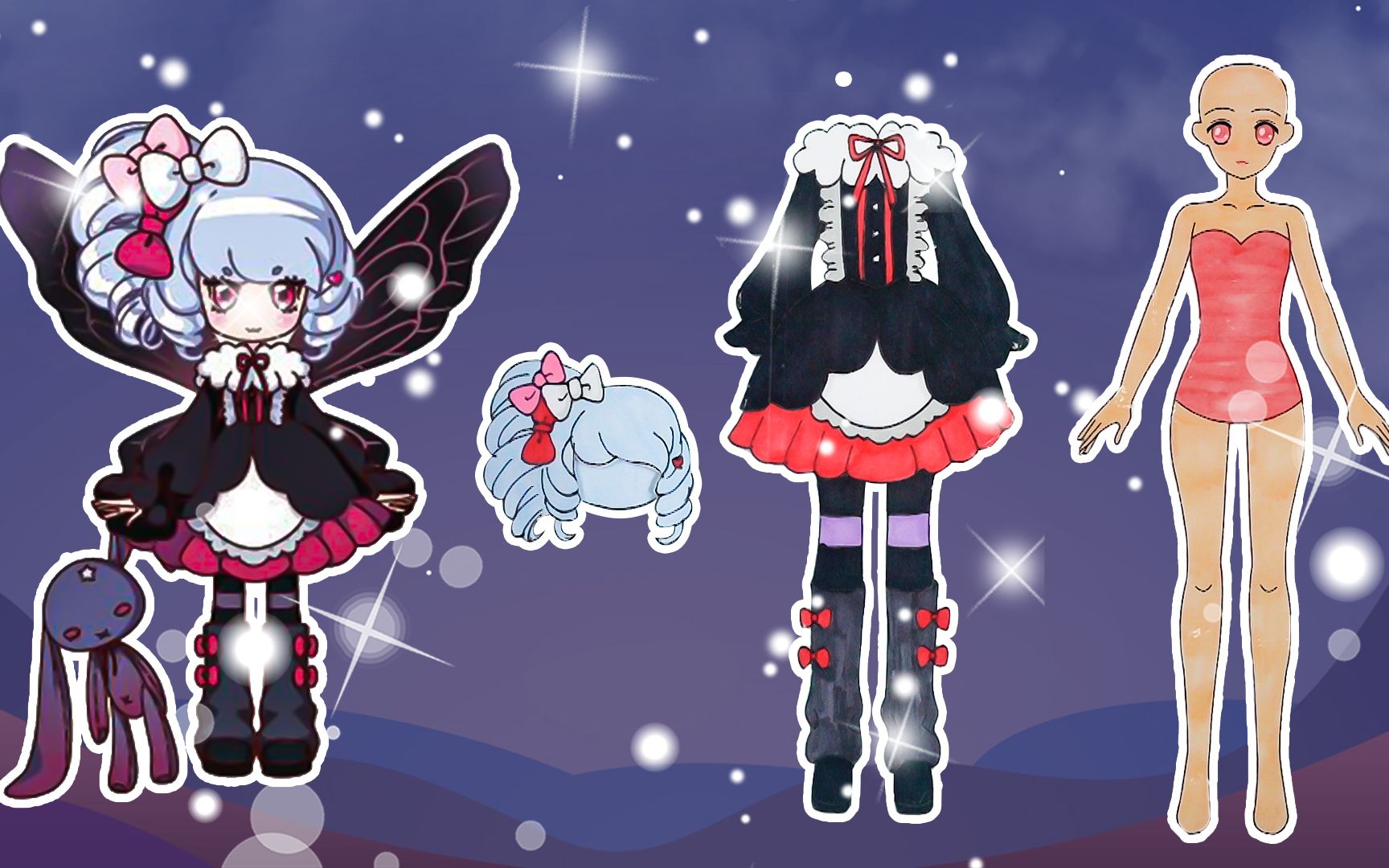 手工纸娃娃玩具纸娃娃装扮小花仙芬妮公主装扮