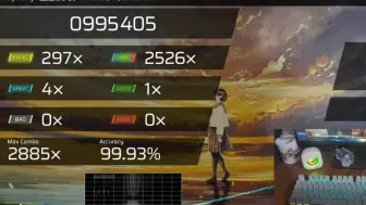 Download Video: [全球首个FC]osu!mania exf无限天堂99.93% 995.4k