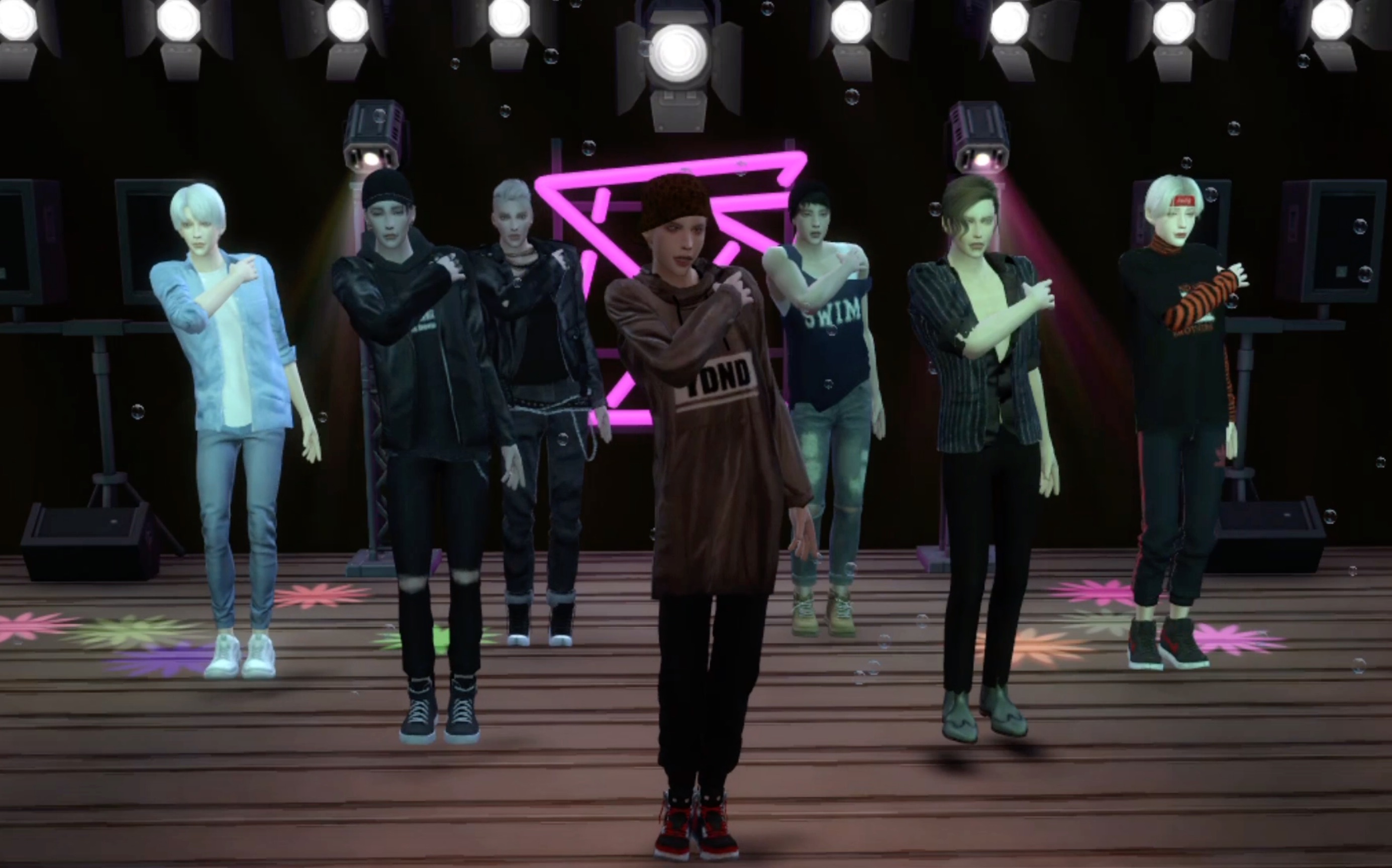 模拟人生sims4|男团舞蹈dope